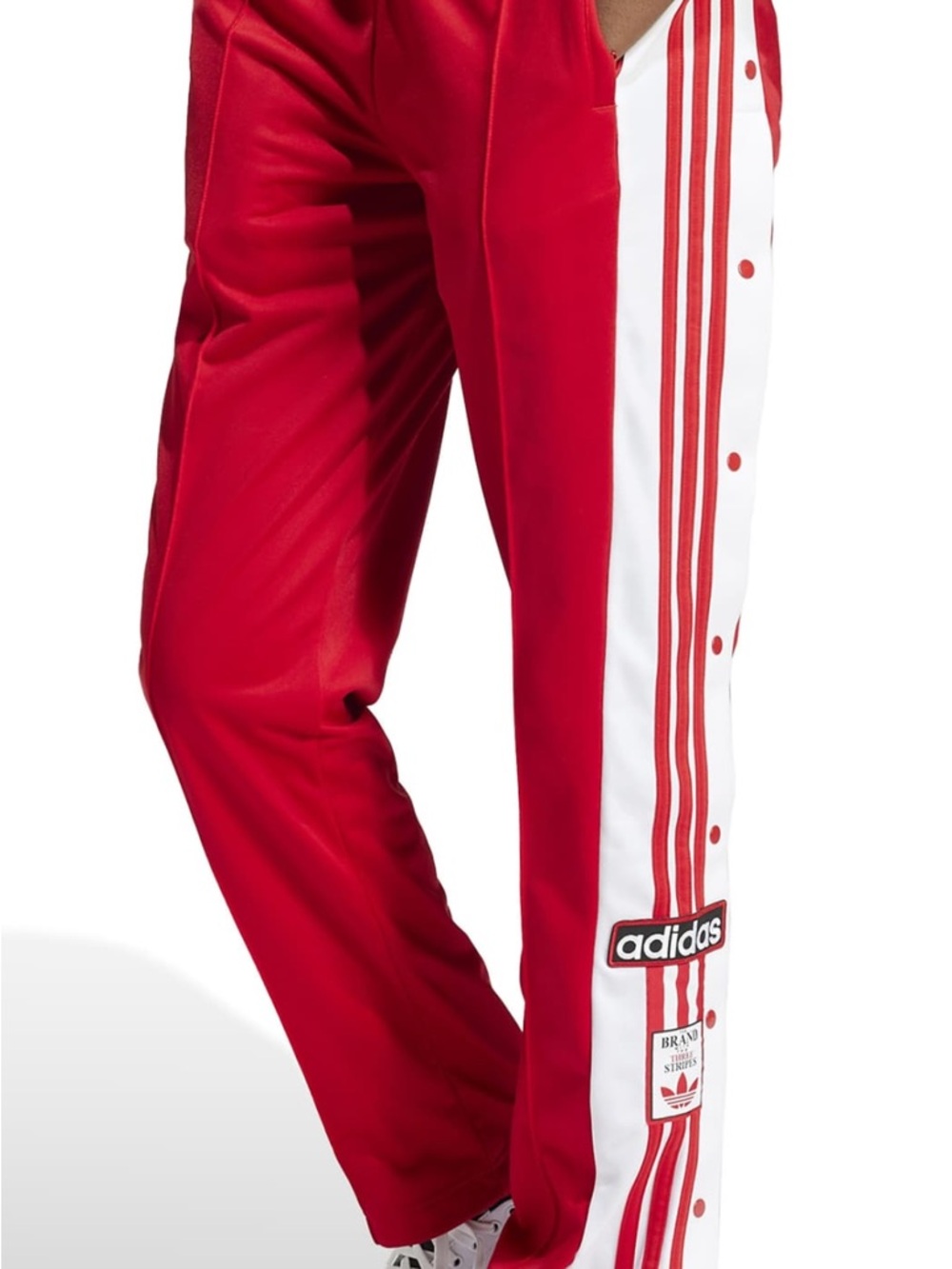 adidas originals adicolor adibreak pants in red - small
